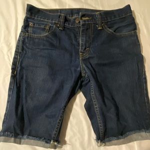 Men shorts - jeans distressed